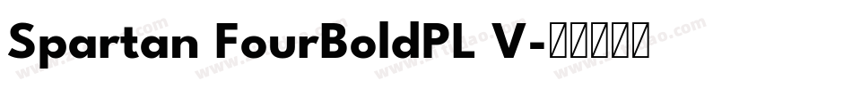 Spartan FourBoldPL V字体转换